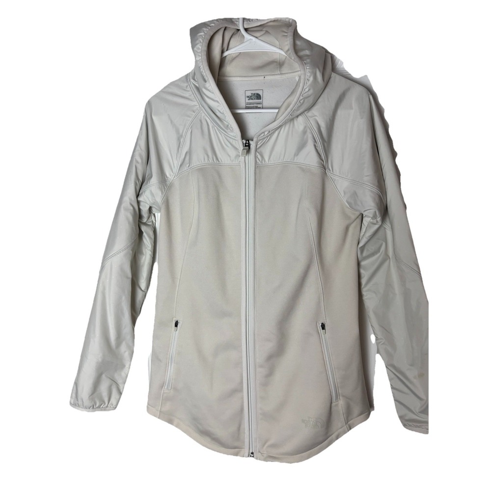The North‎ Face Bbl Jacket Womens Medium Cream Fleece Full Zip Hoodie Outdoor